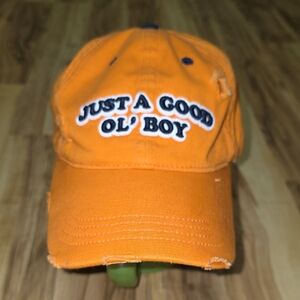 The Dukes of Hazzard "General Lee 01 Good Ol' Boy" orange distressed Cap